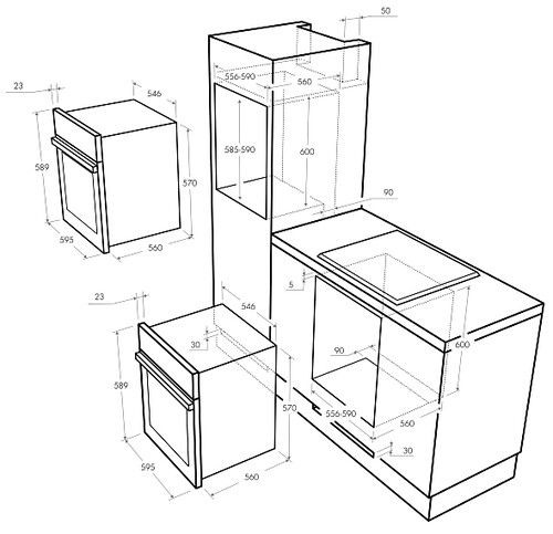 Духовой шкаф MAUNFELD MEOFE.676RBG2.TMS купить с доставкой по Москве и Московской области в интернет-магазине АваТехно