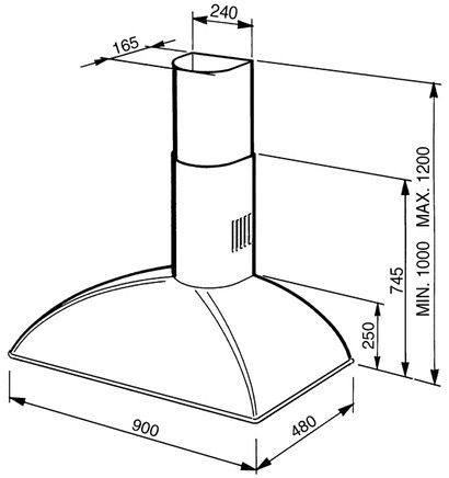 Вытяжка SMEG KSE89D купить с доставкой по Москве и Московской области в интернет-магазине АваТехно