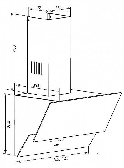 Вытяжка SCHAUB LORENZ SLD DL6714 купить с доставкой по Москве и Московской области в интернет-магазине АваТехно