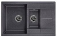 Кухонная мойка GRANULA GR-7802 черный