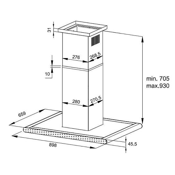 ВЫТЯЖКА KORTING KHA 99360 XGN купить с доставкой по Москве и Московской области в интернет-магазине АваТехно