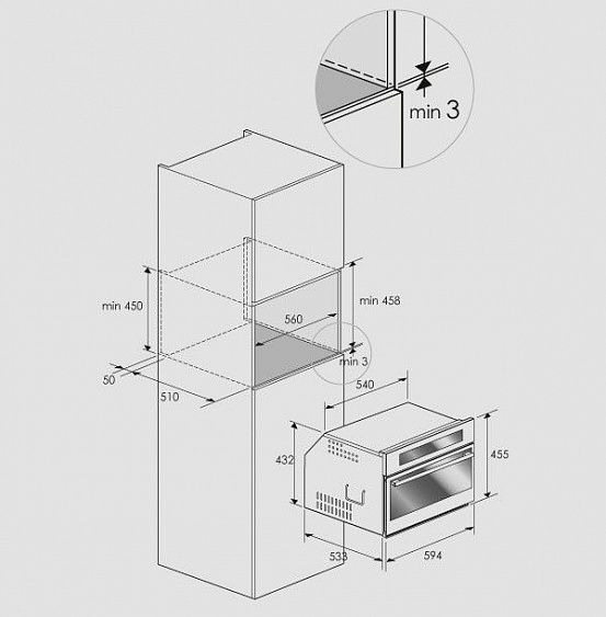 Встраиваемая микроволновая печь Fulgor Milano CMO 4507 TC купить с доставкой по Москве и Московской области в интернет-магазине АваТехно