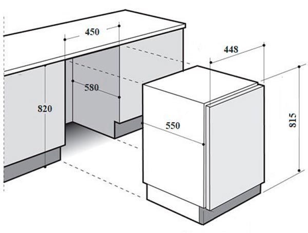 Посудомоечная машина MONSHER MD 452 B купить с доставкой по Москве и Московской области в интернет-магазине АваТехно