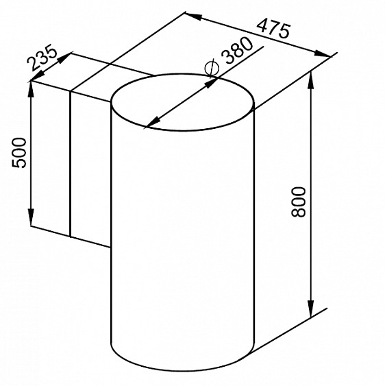 Вытяжка KUPPERSBERG WL-TUBA X купить с доставкой по Москве и Московской области в интернет-магазине АваТехно