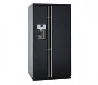 Холодильник IO MABE ORGS2DFFFNM черный, ручки золото/бронза