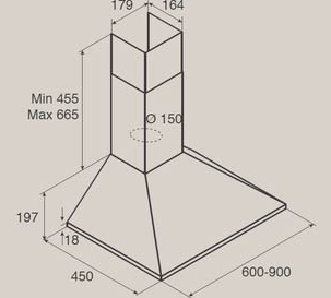 Вытяжка JET AIR GAIA IX/A/90 купить с доставкой по Москве и Московской области в интернет-магазине АваТехно