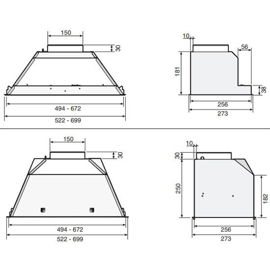 Встраиваемая вытяжка Zigmund & Shtain K 376.51 S купить с доставкой по Москве и Московской области в интернет-магазине АваТехно