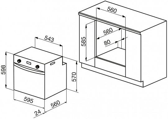 Духовой шкаф KORTING okb 460 rb купить с доставкой по Москве и Московской области в интернет-магазине АваТехно