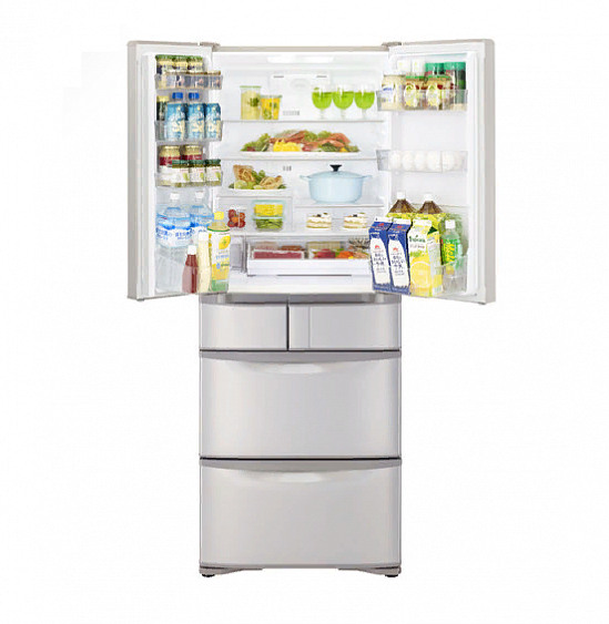 Холодильник  HITACHI R-SF48GU SN (Stainless Champagne) купить с доставкой по Москве и Московской области в интернет-магазине АваТехно