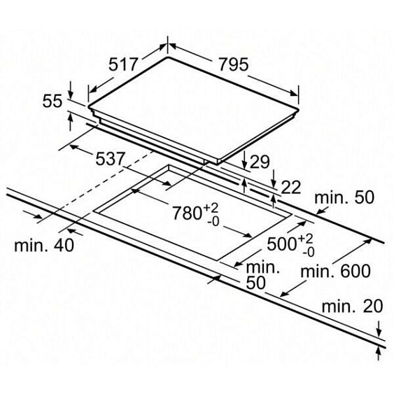 Индукционная варочная панель Neff T48BT00N0 купить с доставкой по Москве и Московской области в интернет-магазине АваТехно
