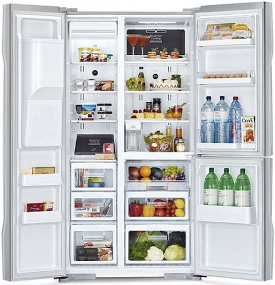 Холодильник side-by-side HITACHI r-m702 gpu2 gs купить с доставкой по Москве и Московской области в интернет-магазине АваТехно