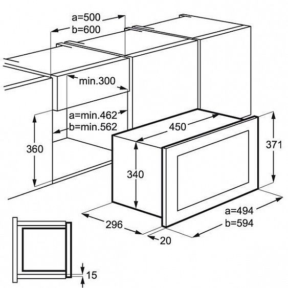 Микроволновая печь AEG MBB1756D-M купить с доставкой по Москве и Московской области в интернет-магазине АваТехно