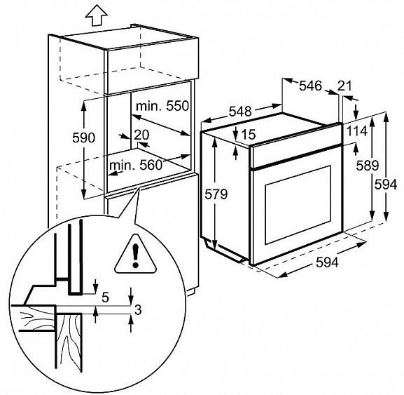 Духовой шкаф AEG bs 5731400 m купить с доставкой по Москве и Московской области в интернет-магазине АваТехно