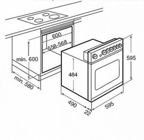 Электрический духовой шкаф TEKA he-615 купить с доставкой по Москве и Московской области в интернет-магазине АваТехно