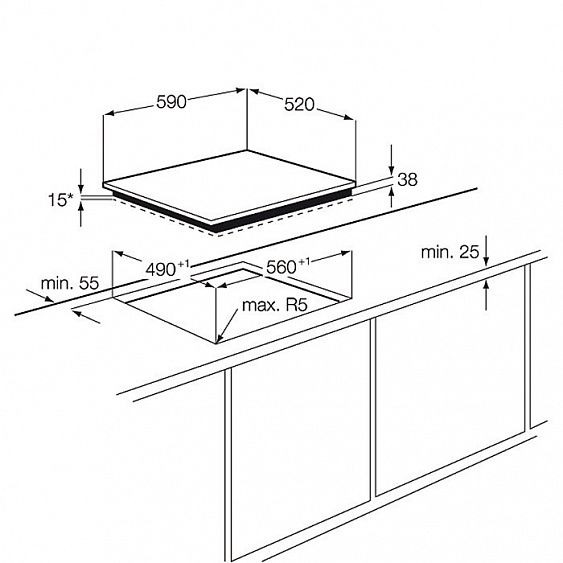 Поверхность ELECTROLUX ehs 60210 p купить с доставкой по Москве и Московской области в интернет-магазине АваТехно