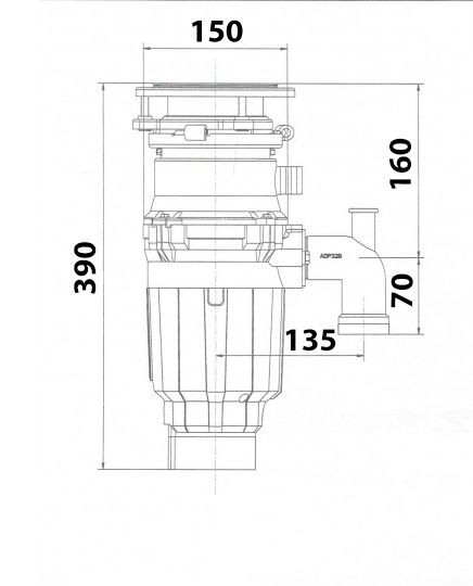 ИЗМЕЛЬЧИТЕЛЬ ПИЩЕВЫХ ОТХОДОВ BONE CRUSHER BC 910 SLIM LINE купить с доставкой по Москве и Московской области в интернет-магазине АваТехно