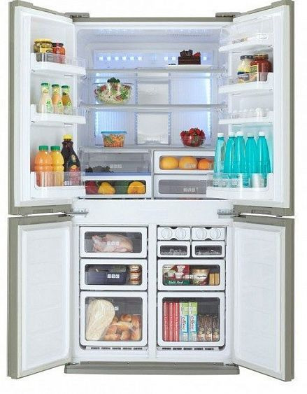 Холодильник Sharp SJ-FP810VST нержавеющая сталь купить с доставкой по Москве и Московской области в интернет-магазине АваТехно