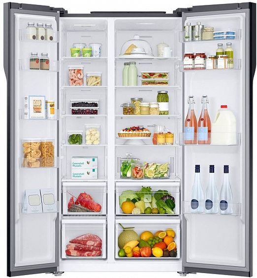 Холодильник Samsung RS55K50A02A серебристый купить с доставкой по Москве и Московской области в интернет-магазине АваТехно