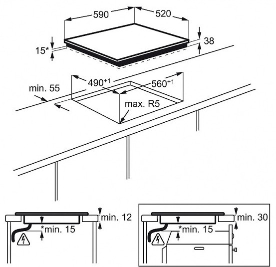 Поверхность ELECTROLUX  ehf96547sw купить с доставкой по Москве и Московской области в интернет-магазине АваТехно
