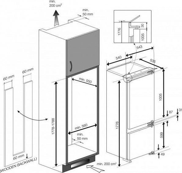 Холодильник TEKA tki2 325 dd купить с доставкой по Москве и Московской области в интернет-магазине АваТехно