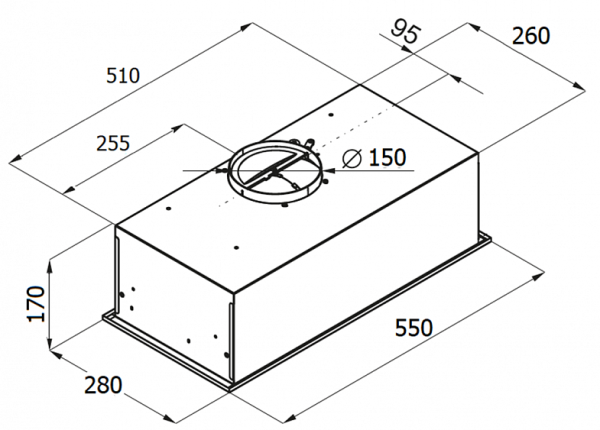 Вытяжка MONSHER INNA 55 W купить с доставкой по Москве и Московской области в интернет-магазине АваТехно