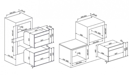 Встраиваемая пароварка SMEG SF4800VA купить с доставкой по Москве и Московской области в интернет-магазине АваТехно