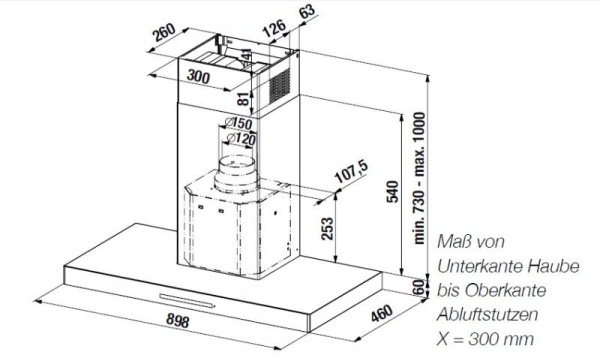Вытяжка Kuppersbusch DW 9340.0 E купить с доставкой по Москве и Московской области в интернет-магазине АваТехно