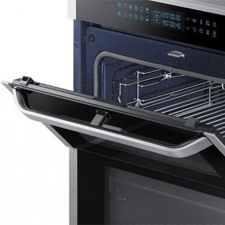 Духовой шкаф Samsung Dual Cook Flex NV75N7646RS нержавеющая сталь купить с доставкой по Москве и Московской области в интернет-магазине АваТехно