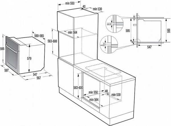 Духовой шкаф Gorenje GP 556X купить с доставкой по Москве и Московской области в интернет-магазине АваТехно