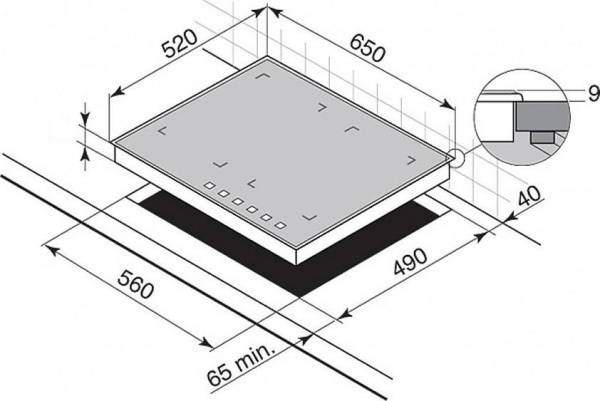Поверхность DE DIETRICH dti 1053 x купить с доставкой по Москве и Московской области в интернет-магазине АваТехно