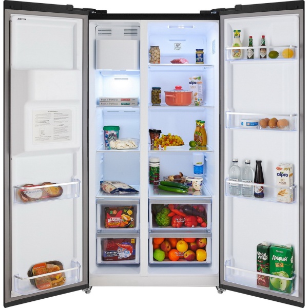 Холодильник HIBERG RFS-650DX NFB inverter купить с доставкой по Москве и Московской области в интернет-магазине АваТехно
