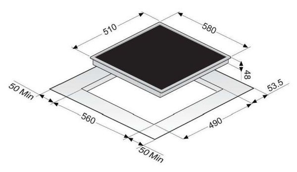Поверхность ZIGMUND & SHTAIN cns 95.6 dx купить с доставкой по Москве и Московской области в интернет-магазине АваТехно