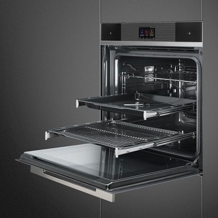 Встраиваемый электрический духовой шкаф Smeg SFP6104WTPN купить с доставкой по Москве и Московской области в интернет-магазине АваТехно