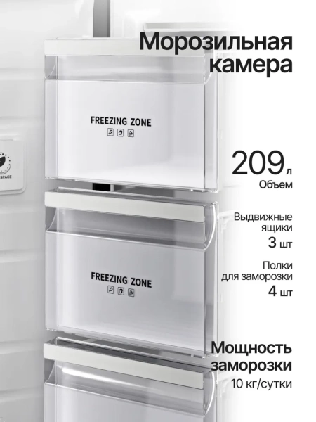 Холодильник KUPPERSBERG RFSN 1990 SG купить с доставкой по Москве и Московской области в интернет-магазине АваТехно