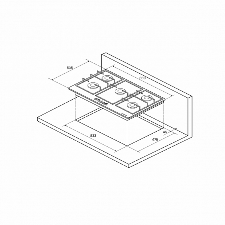 Варочная поверхность KUPPERSBERG fv9tgrz bor bronze купить с доставкой по Москве и Московской области в интернет-магазине АваТехно