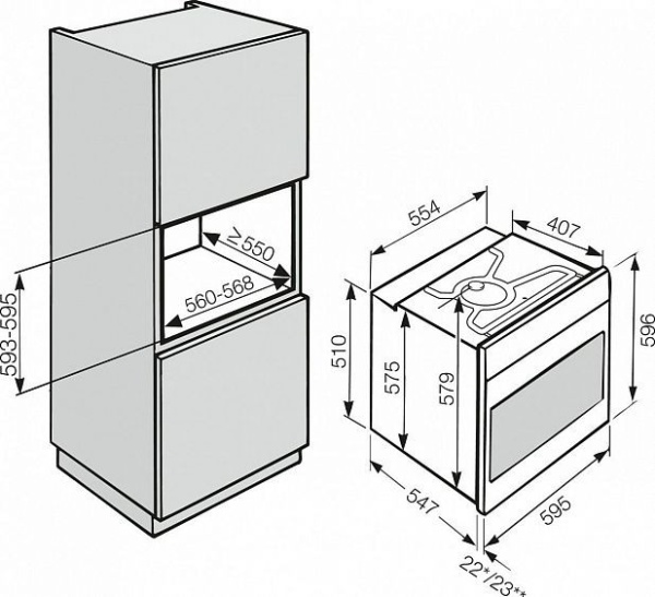 Духовой шкаф MIELE H2561B CLST сталь CleanSteel купить с доставкой по Москве и Московской области в интернет-магазине АваТехно