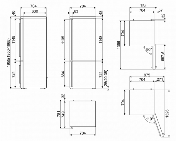 Холодильник SMEG FA490RBL купить с доставкой по Москве и Московской области в интернет-магазине АваТехно