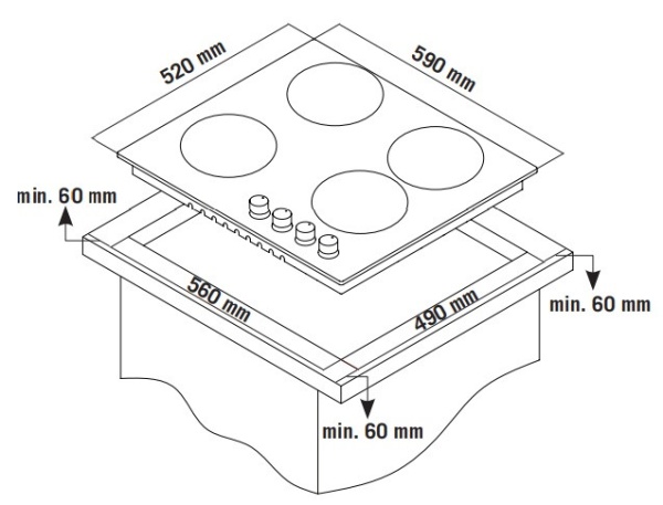 Варочная панель ZIGMUND & SHTAIN MN 135.61 W купить с доставкой по Москве и Московской области в интернет-магазине АваТехно