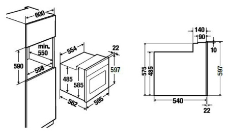 Духовой шкаф KUPPERSBUSCH EEB 6860.1 JX5 Black Velvet купить с доставкой по Москве и Московской области в интернет-магазине АваТехно