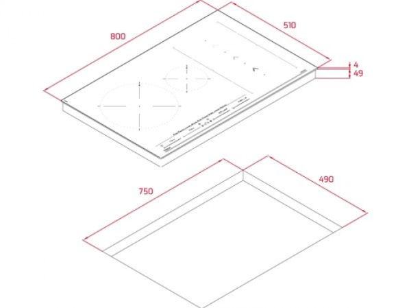 Индукционная стеклокерамическая панель Teka IZS 86630 MST BLACK купить с доставкой по Москве и Московской области в интернет-магазине АваТехно