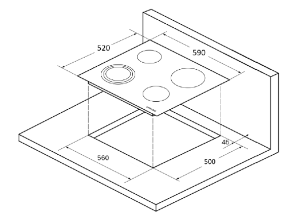 Поверхность KUPPERSBERG ICS 624 купить с доставкой по Москве и Московской области в интернет-магазине АваТехно