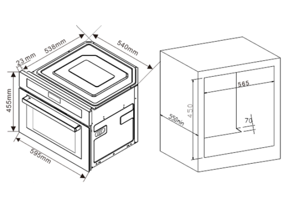 Духовой шкаф ZIGMUND SHTAIN EN 102.112 S купить с доставкой по Москве и Московской области в интернет-магазине АваТехно