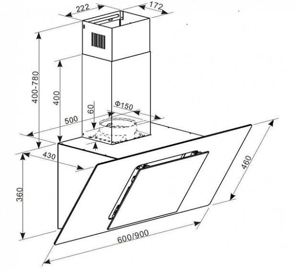 Вытяжка ZIGMUND & SHTAIN K 140.6 W купить с доставкой по Москве и Московской области в интернет-магазине АваТехно