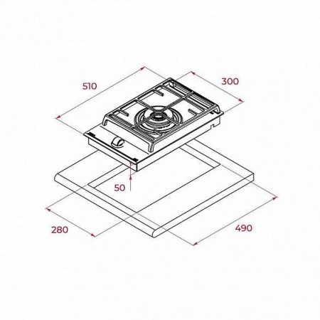 Газовая панель TEKA GZC 31330 XBN BLACK (112570105) купить с доставкой по Москве и Московской области в интернет-магазине АваТехно