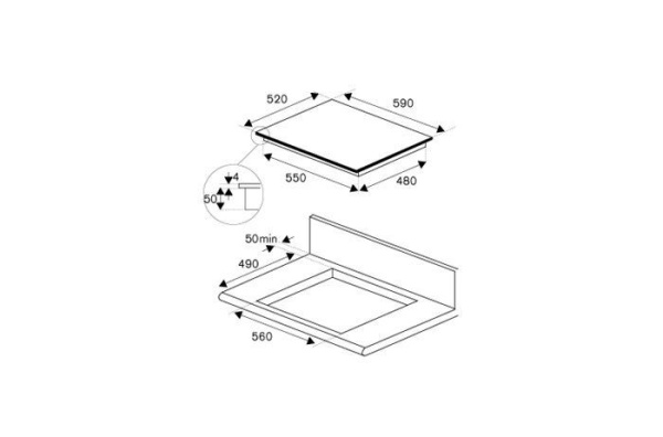 Варочная поверхность BERTAZZONI P604IC2B2NEE купить с доставкой по Москве и Московской области в интернет-магазине АваТехно