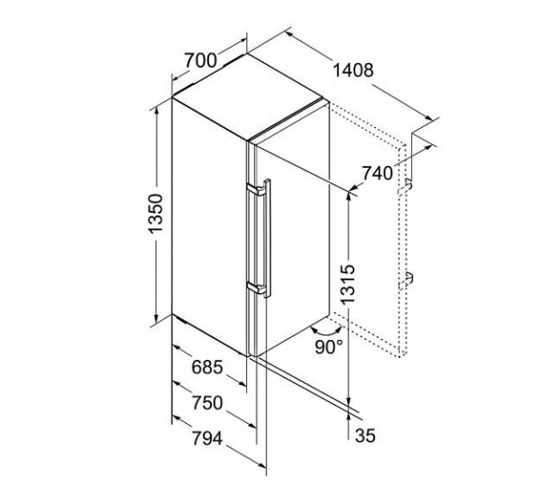 Морозильник Liebherr GN 3835 купить с доставкой по Москве и Московской области в интернет-магазине АваТехно