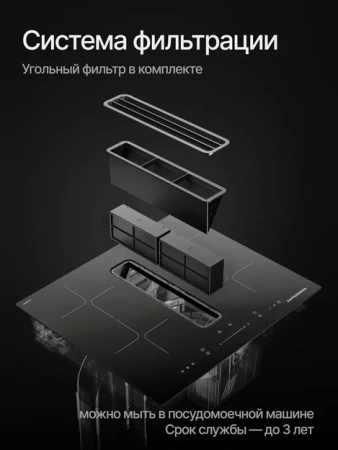 Индукционная панель с вытяжкой Kuppersberg IHI 690 купить с доставкой по Москве и Московской области в интернет-магазине АваТехно