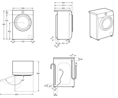 Стиральная машина AEG L6SE47SRE купить с доставкой по Москве и Московской области в интернет-магазине АваТехно