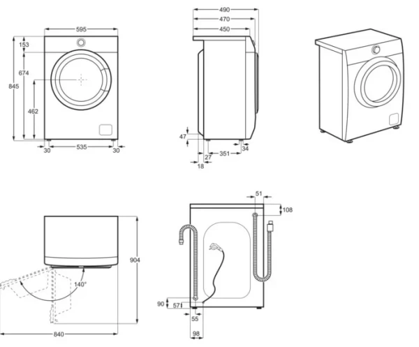 Стиральная машина AEG L6SE47SRE купить с доставкой по Москве и Московской области в интернет-магазине АваТехно