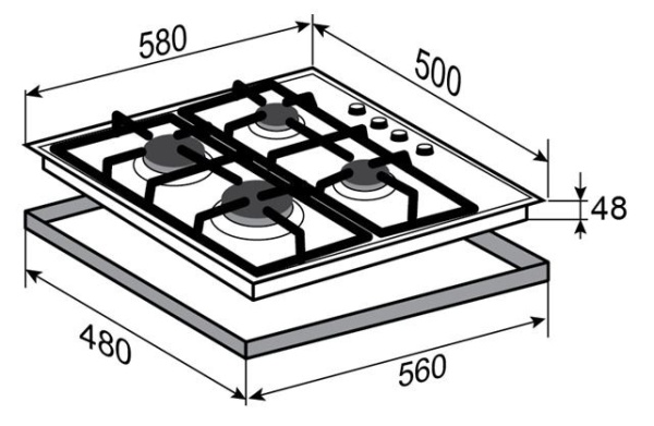 Поверхность ZIGMUND & SHTAIN gn 98.61 s купить с доставкой по Москве и Московской области в интернет-магазине АваТехно